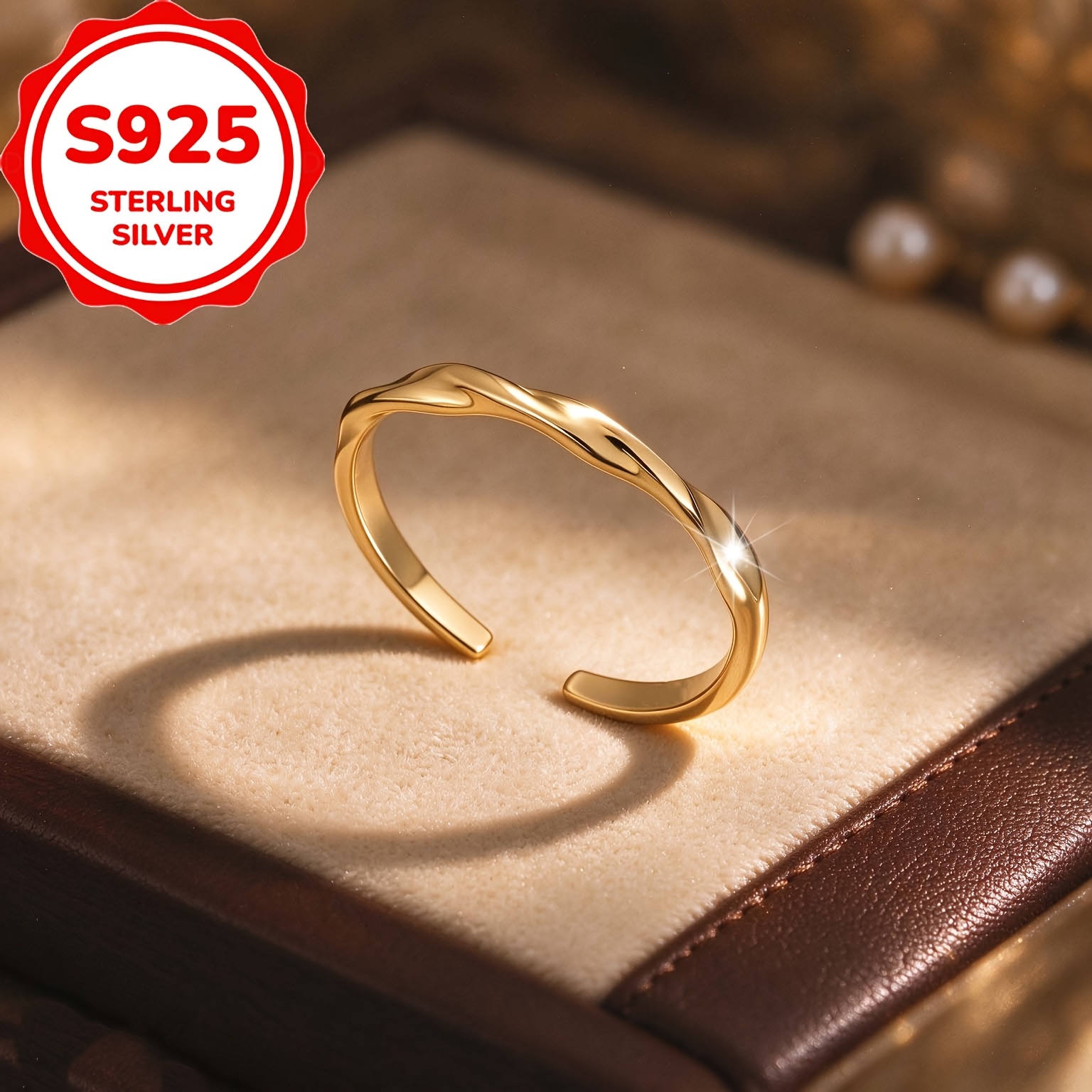 Women's S925 Silver Mobius Twist Toe Ring, Beach Vacation